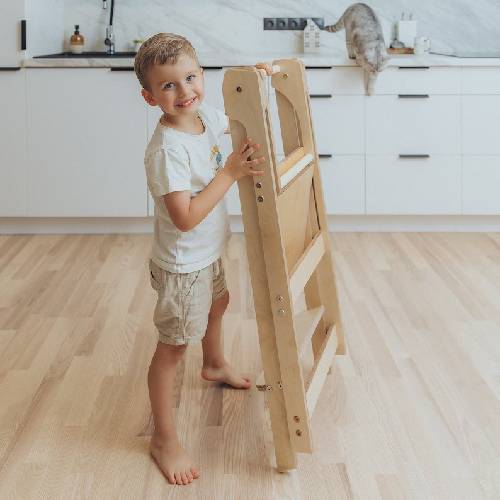 Folding Kitchen Tower - Duck Woodworks