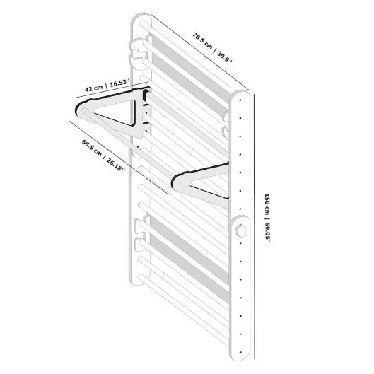 Climbing Triangle - Swedish Ladder set - Duck Woodworks