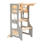 Foldable kitchen tower high chair - Duck Woodworks