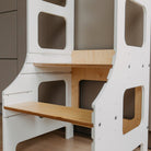 Adjustable height kitchen tower - Duck Woodworks