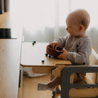 Foldable kitchen tower high chair with a slide - Duck Woodworks
