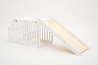 Foldable kitchen tower with slide (striped collection) - Duck Woodworks