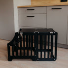 Foldable kitchen tower with slide (striped collection) - Duck Woodworks
