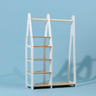 Clothing Rack with shelves on the side - Duck Woodworks