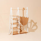 Clothing Rack with shelves on the side - Duck Woodworks