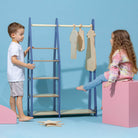 Clothing Rack with shelves on the side - Duck Woodworks