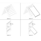 Climbing Triangle - Swedish Ladder set with a slide - Duck Woodworks