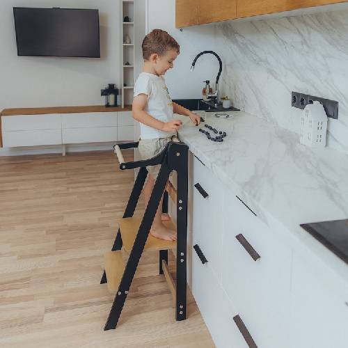 Folding Kitchen Tower - Duck Woodworks