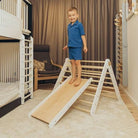 Climbing Triangle - Swedish Ladder set with a slide - Duck Woodworks