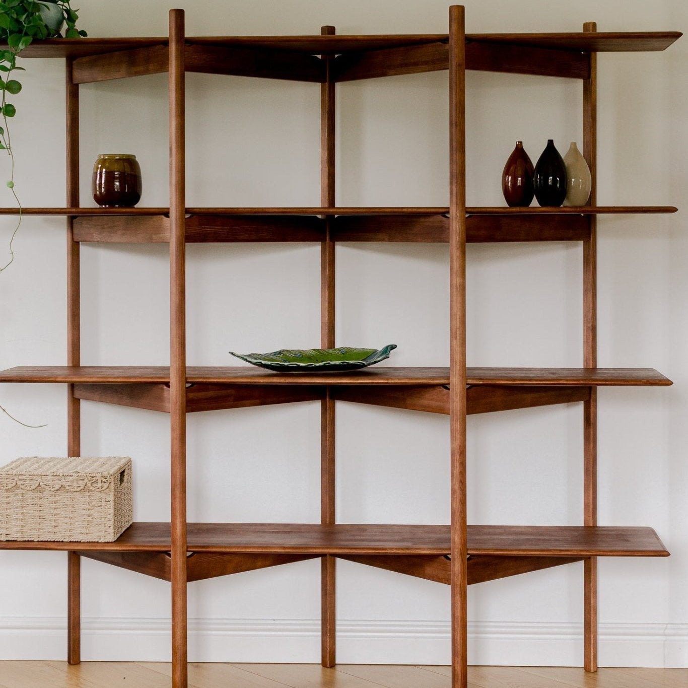 Mid Century Modern Bookcase - Duck Woodworks